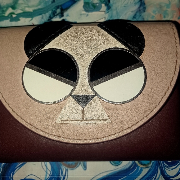 Kate Spade Spademals Panda Wallet, well loved condition - Picture 2 of 7